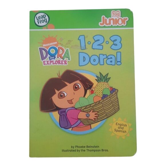 123 Dora the Explorer Board Book Hardback Tag Junior Leap Frog Book - Picture 1 of 2